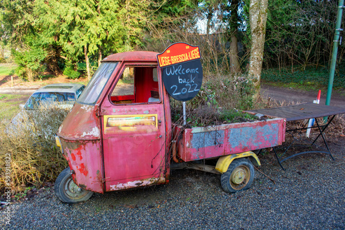 Wolfegg, Germany: Wolfegg Schloss, The car museum which is housed in the castle has some strange items on the outside