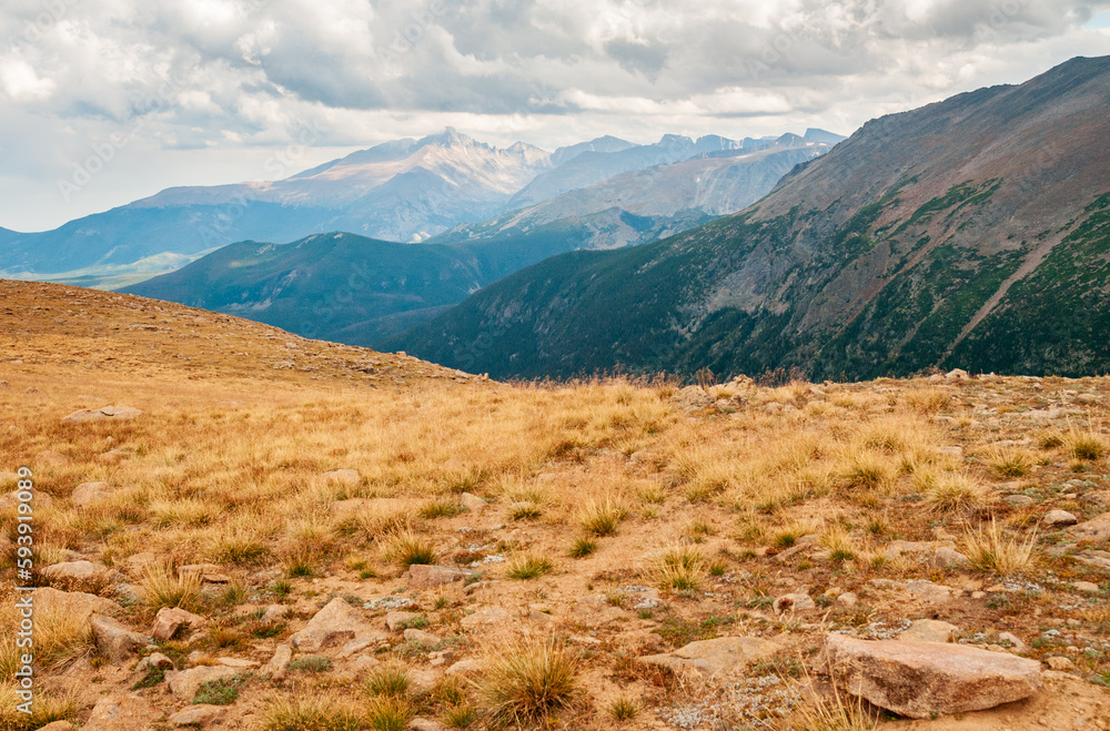 Hazy Mountain View, Rocky Mountain National Park