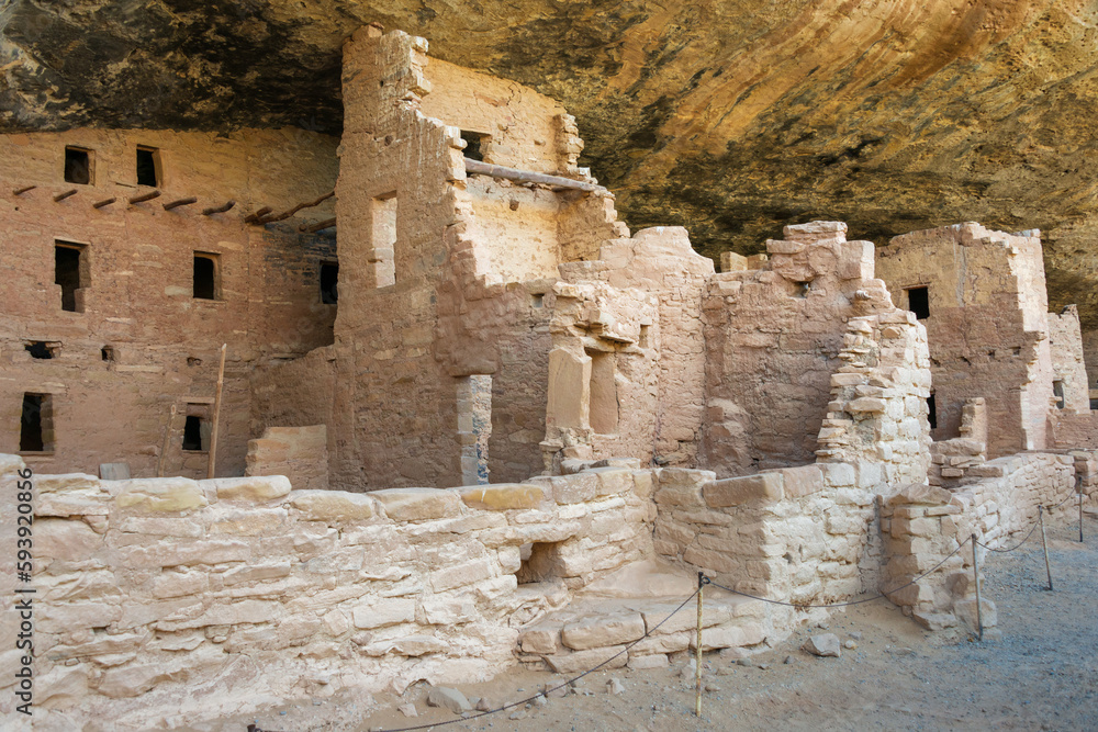 Ancestral Puebloan Cliff Dwellings at Mesa Verde National Park