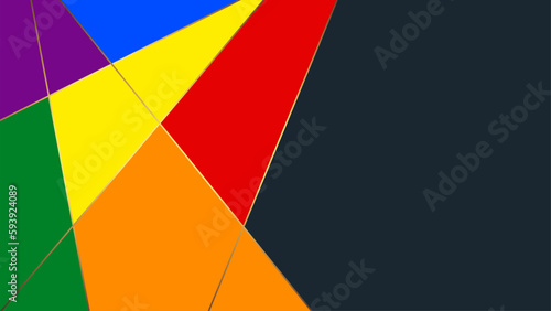 LGBT Pride Month. Pride flag. Human rights or diversity concept. LGBT event banner design.