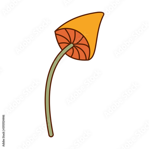 Retro Mushroom Illustration