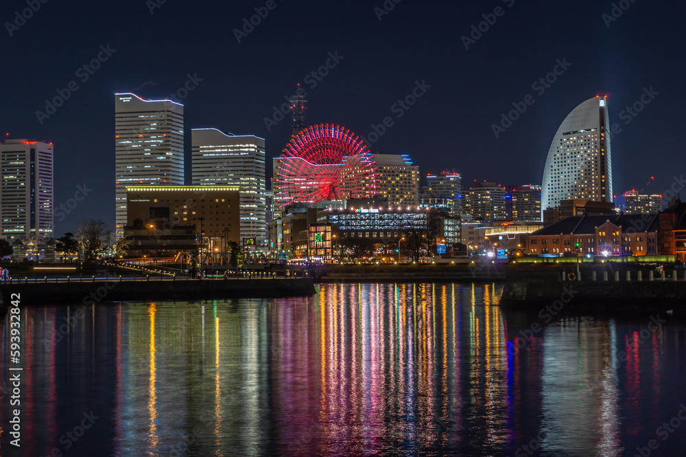 Naklejka premium みなとみらい２１散策
