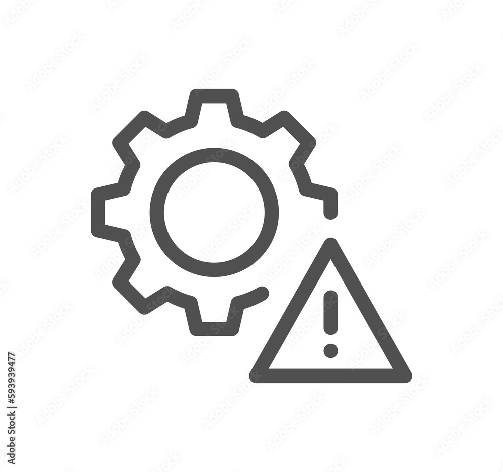 Warning related icon outline and linear symbol.
Warning related icon outline and linear symbol.