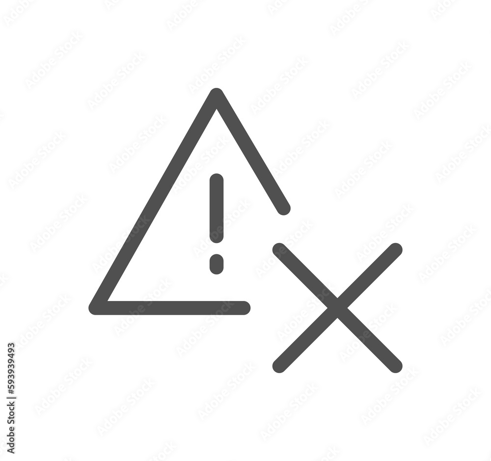 Warning related icon outline and linear symbol.
Warning related icon outline and linear symbol.