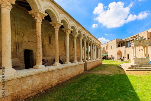 Abbey of Santa Maria di Cerrate - Salento, Puglia, Italy | Colonnade in all its simplicity and beauty