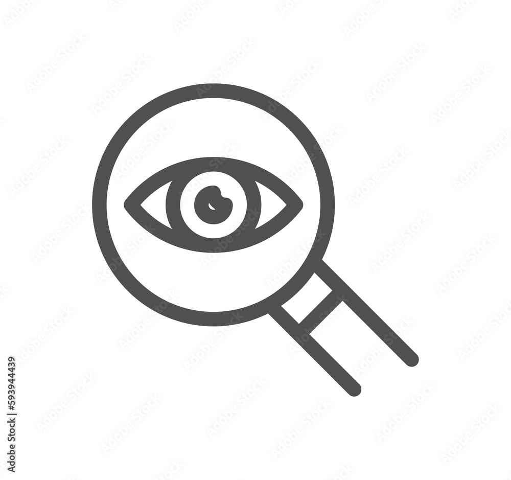 Eye related icon outline and linear symbol.
Eye related icon outline and linear symbol.