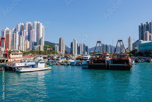 Vista di Aberdeen Bay - Aberdeen, Hong Kong  © Gigi Campanile
