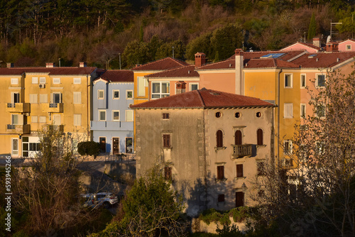 The buildings of the town of Labin, Istria, Croatia. © erasedframes