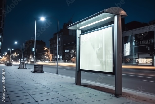 Wallpaper Mural Billboard Mockup, Blank Outdoor Advertise, Street Bill, Board Empty Banner, Abstract. Generative AI Torontodigital.ca