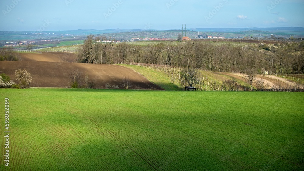South Moravian undulating fields called Czech Tuscany