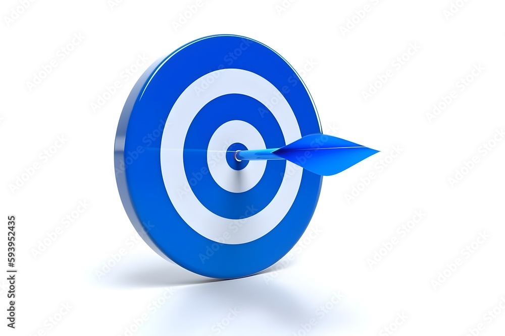 Wallpaper Illustration and background of a icon of target, arrow. Front View. Concept of achieving goals. Generative AI. Wallpaper Illustration and background of a icon of target, arrow. Front View. Concept of achieving goals. Generative AI.