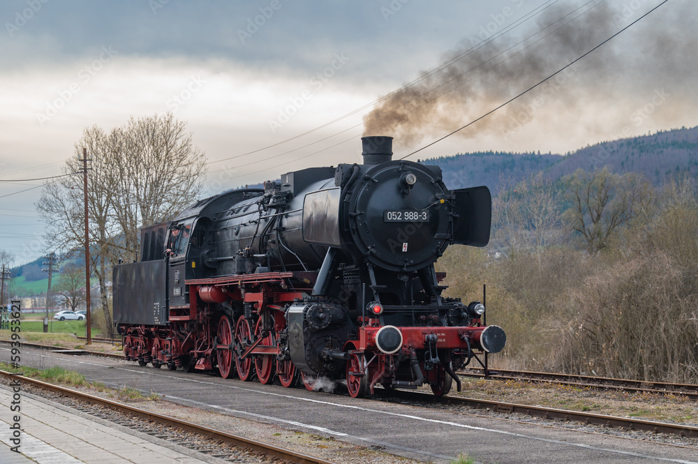 Naklejka premium Blumberg und seine alte Eisenbahn, Deutschland