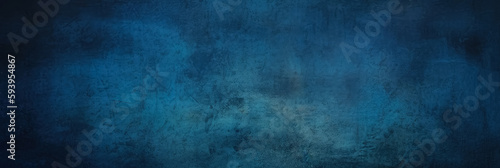 A vintage grungy blue background texture - Generative AI