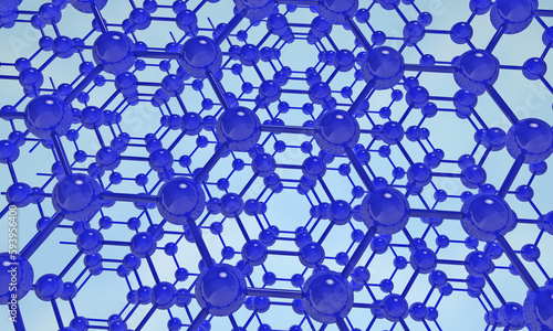 The crystal lattice of graphene. Abstract background.