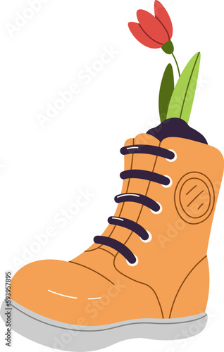 Flower In Shoe