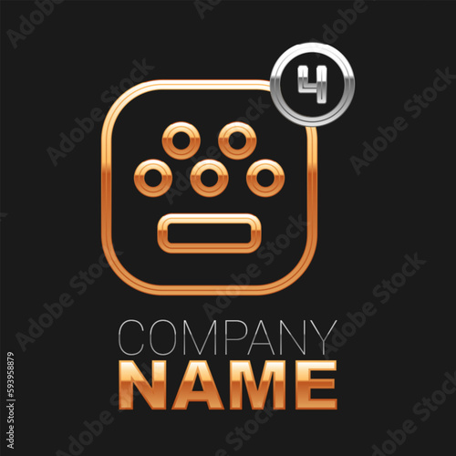 Line Taxi mobile app icon isolated on black background. Mobile application taxi. Colorful outline concept. Vector