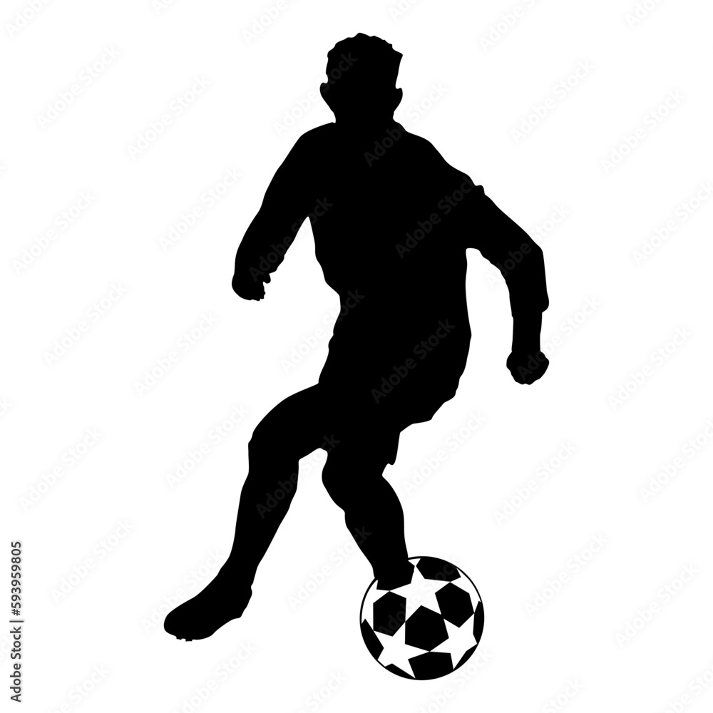 Football Man Silhouette Football Man Silhouette