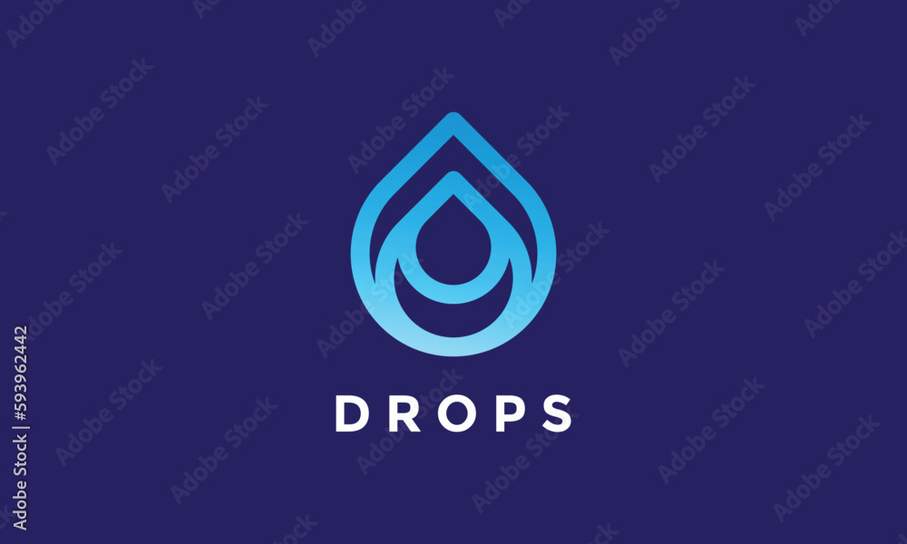 Logo vector minimalist blue drip water nature concept liquid rain fluid bubble splash pure wave Logo vector minimalist blue drip water nature concept liquid rain fluid bubble splash pure wave