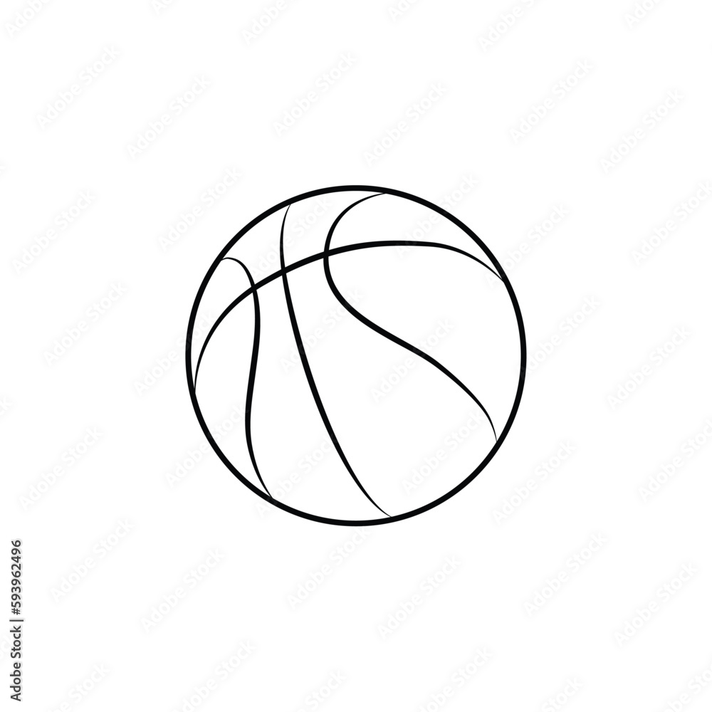 basketball outline basketball outline