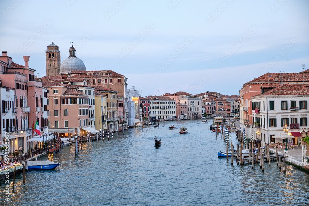 Obraz premium Venice, Italy: Canal Grande in Venice, Italy, at the height of the 