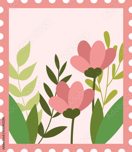 Flowers Postage Stamp