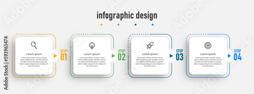 Business Infographic design elements for workflow diagram, info chart, web design. vector