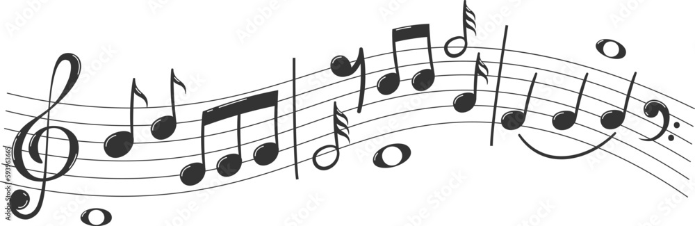 Musical Notes Flying Musical Notes Flying