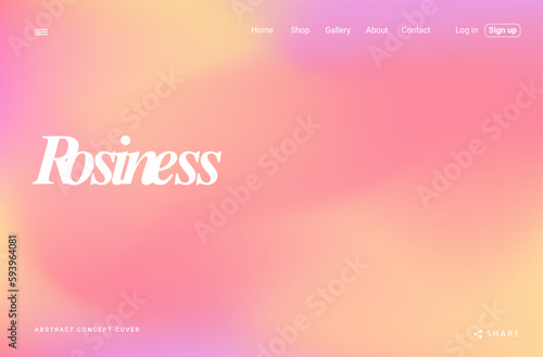 Abstract blurred pink and yellow gradient mesh background. Colorful smooth. soft colored wave vector illustration For Wallpaper, Banner, Card, Book Illustration, landing page