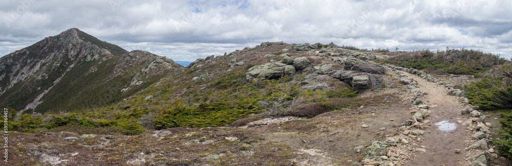 Panorama of the franconia ridge trail, Mount Lafayette, USA