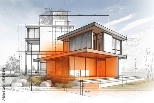 Architecture 3D and bluepri...