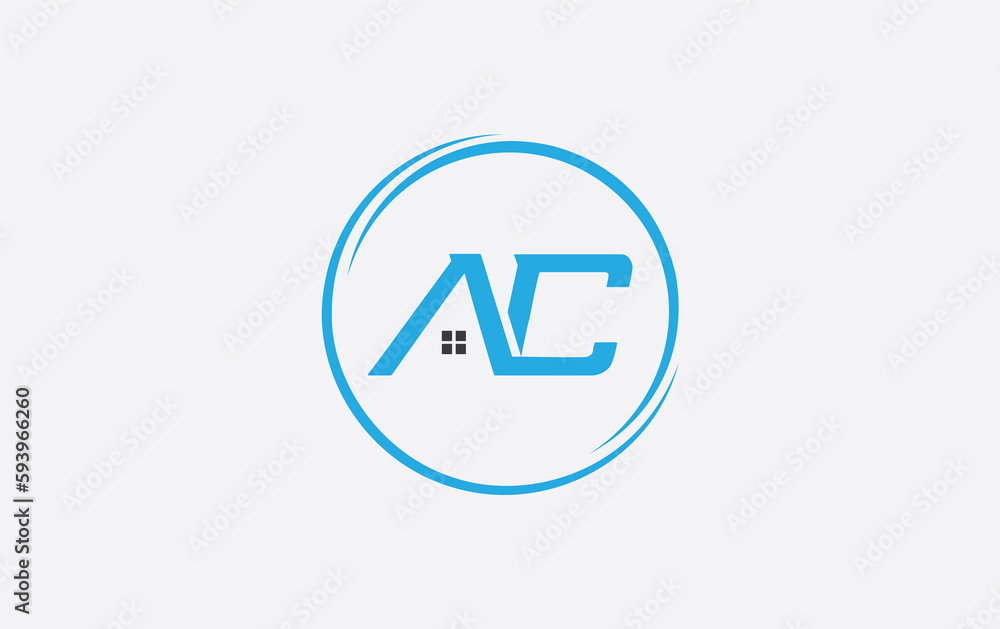 Real estate logo design circle icon and real estate symbol and flat house window circle monogram Real estate logo design circle icon and real estate symbol and flat house window circle monogram