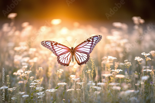 Butterfly in a wildflower meadow © Kiss