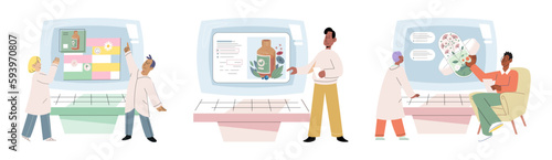 Herbal oils natural medicines. Scientist or doctor making alternative medicine herb, mortar, laboratory glassware plant in tube, flower. Doctor checking medicinal herbs. Herbal medicine. Drug research