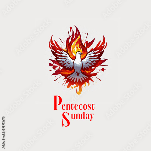 Illustration of Pentecost Sunday 