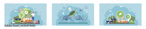 Green sustainable power from recyclable resources to protect environment and nature ecology. Recycle. Nature renewable energy. No plastic natural, Earth Day April 22. International Mother Earth Day.