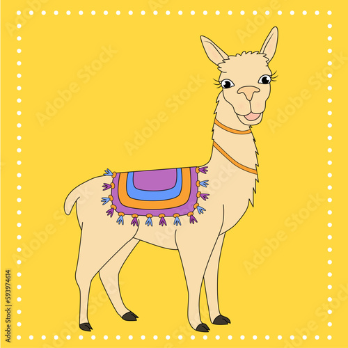 illustration of a lama