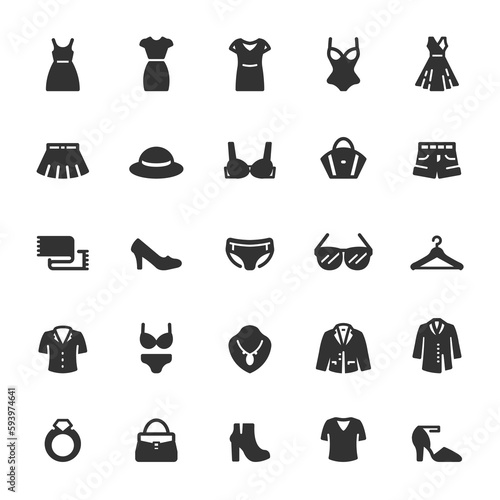 Icon set - Clothing Woman