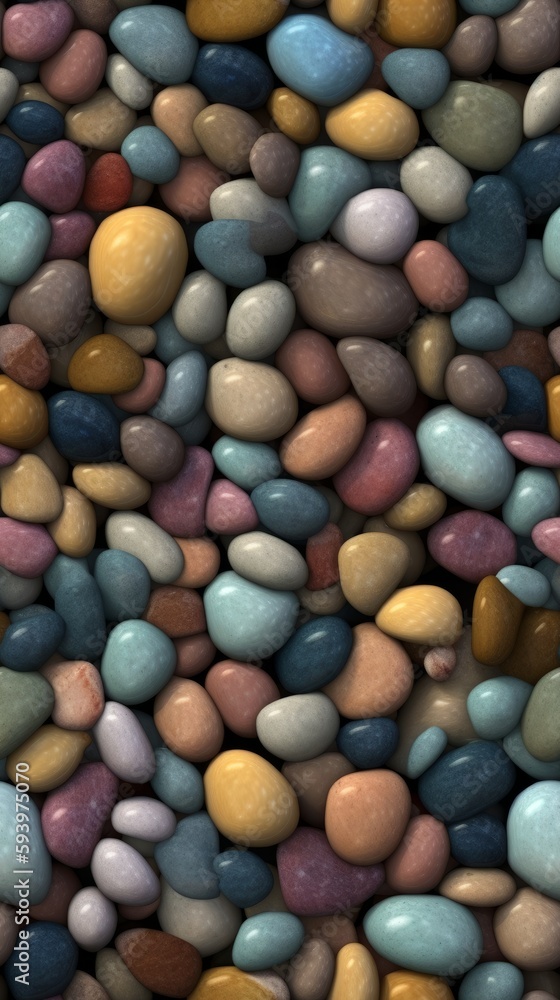 Seamless Texture of Rounded Multi-Colored Marble Stone Seamless Texture of Rounded Multi-Colored Marble Stone