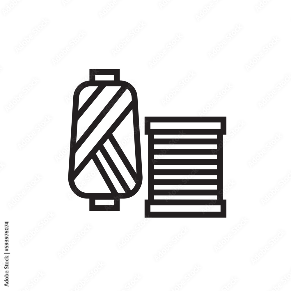 Fabric Needle Sewing Outline Icon Fabric Needle Sewing Outline Icon