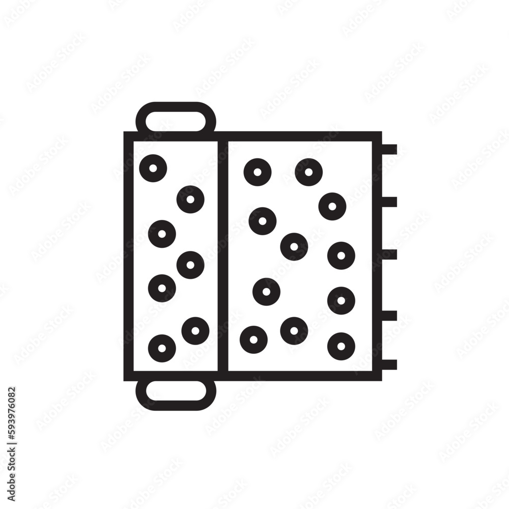 Fabric Sewing Equipment Outline Icon Fabric Sewing Equipment Outline Icon