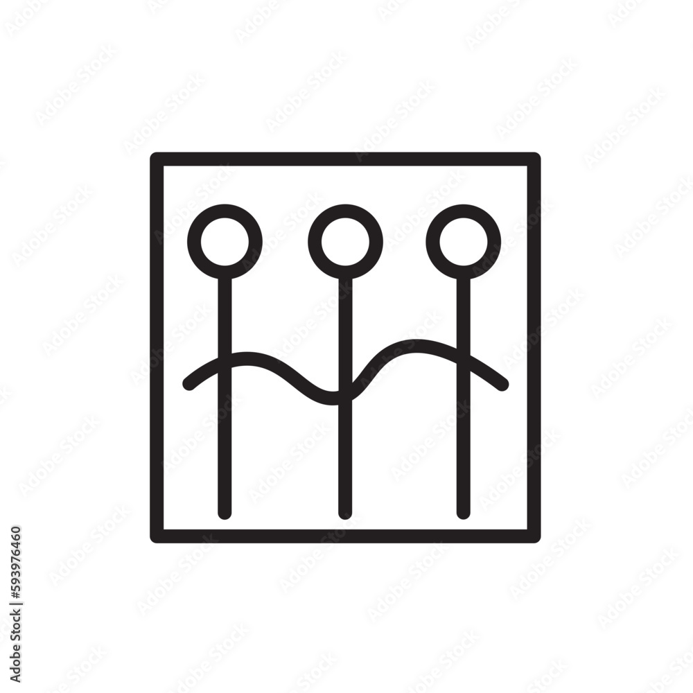 Needles Pins Sewing Outline Icon Needles Pins Sewing Outline Icon