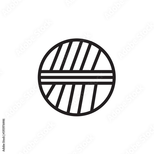 Acrylic Textile Fabric Outline Icon