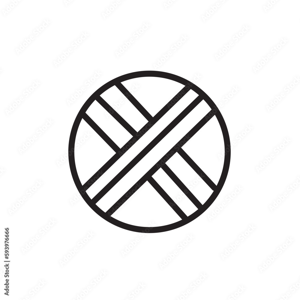 Textile Wool Ball Outline Icon Textile Wool Ball Outline Icon