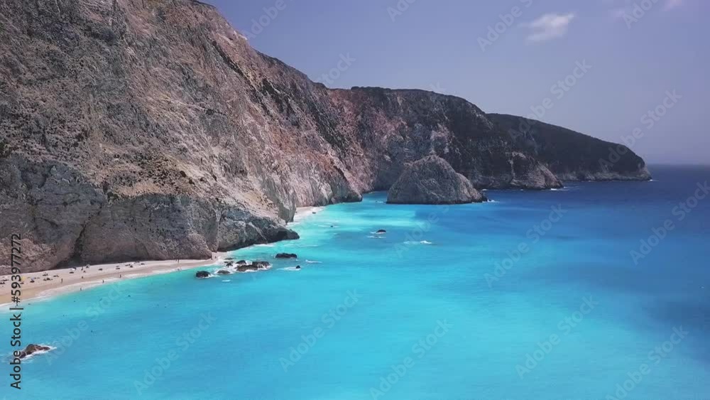 Porto Katsiki beach Greek Ionian sea Porto Katsiki beach Greek Ionian sea