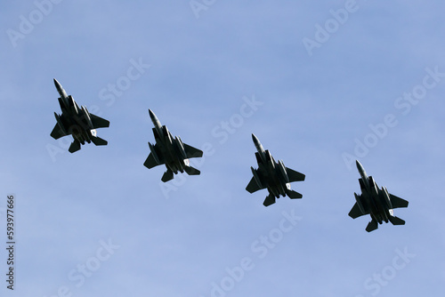 US Air Force fighter jet formation
