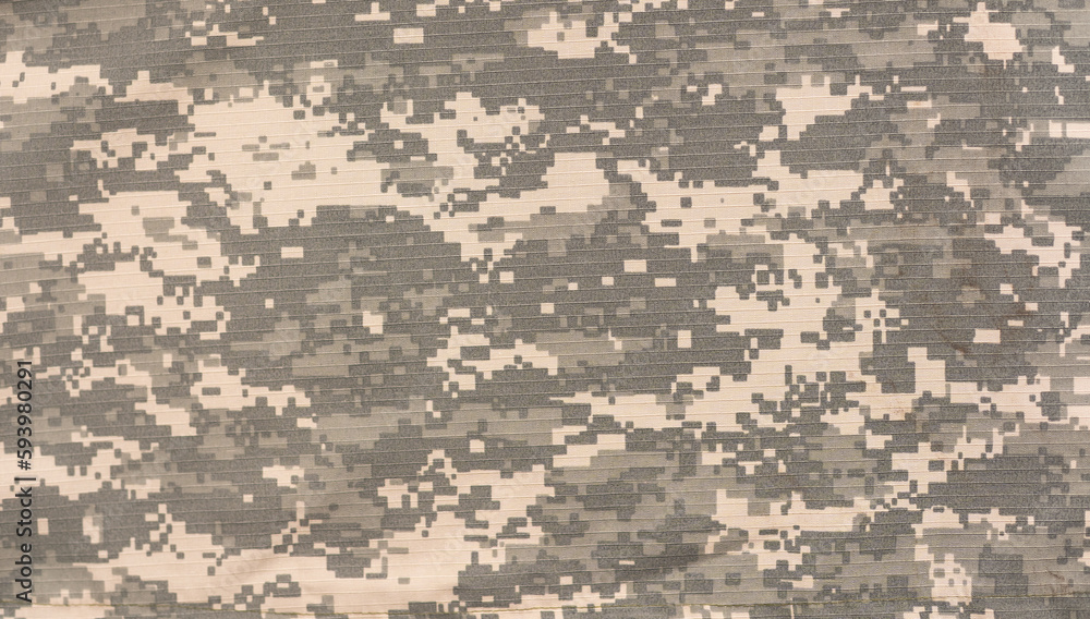 Fototapeta premium Green Camouflage pattern background for hunting or fishing and Military clothes