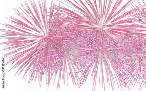 Isolated bright fireworks created with generative ai