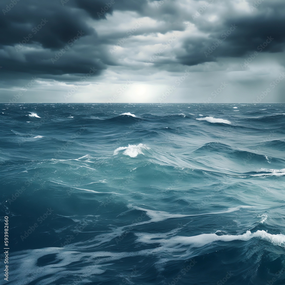 Fototapeta premium storm over the ocean