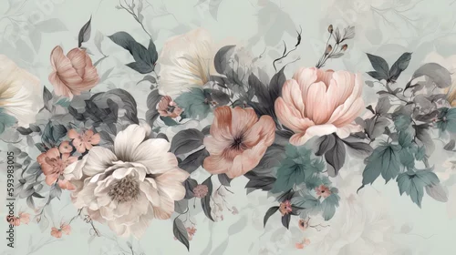 Obraz Delikatny wzór kwiatowy