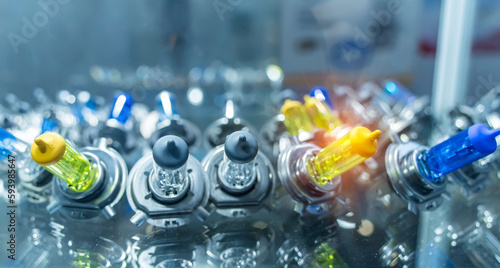 xenon and halogen lamps. automotive light bulbs